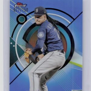 2023 Finest Luis Castillo Blue Refractor /150 #64 Mariners
