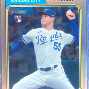 2023 Heritage Cole Ragans Chrome Refractor /374 RC #652 Royals