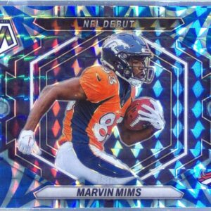 2023 Mosaic Marvin Mims Reactive Blue Mosaic RC #ND-13 Broncos