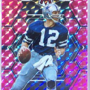 2023 Mosaic Roger Staubach Camo Pink Mosaic #63 Cowboys