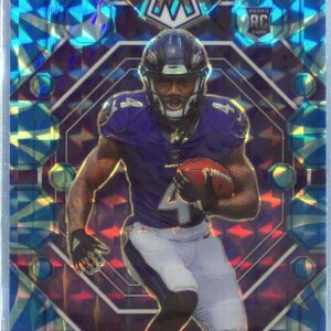 2023 Mosaic Zay Flowers Reactive Blue Mosaic RC #380 Ravens