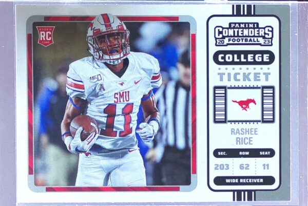 2023 Panini Chronicles Draft Picks Rashee Rice #18 Mustangs Contenders College