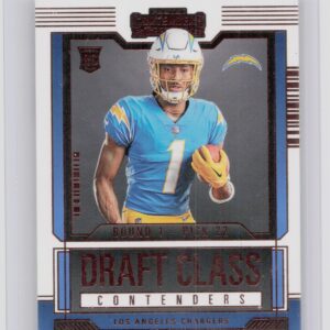 2023 Panini Contenders Quentin Johnston Draft Class Red Rookie #18 Chargers