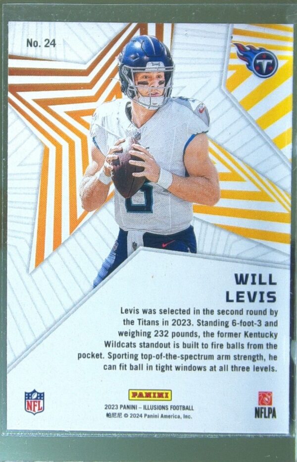 2023 Panini Illusions Will Levis RC #24 Titans Amazing - Image 3