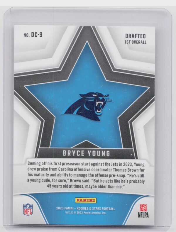 2023 Panini Rookies & Stars Bryce Young #DC-3 Panthers Draft Class - Image 3