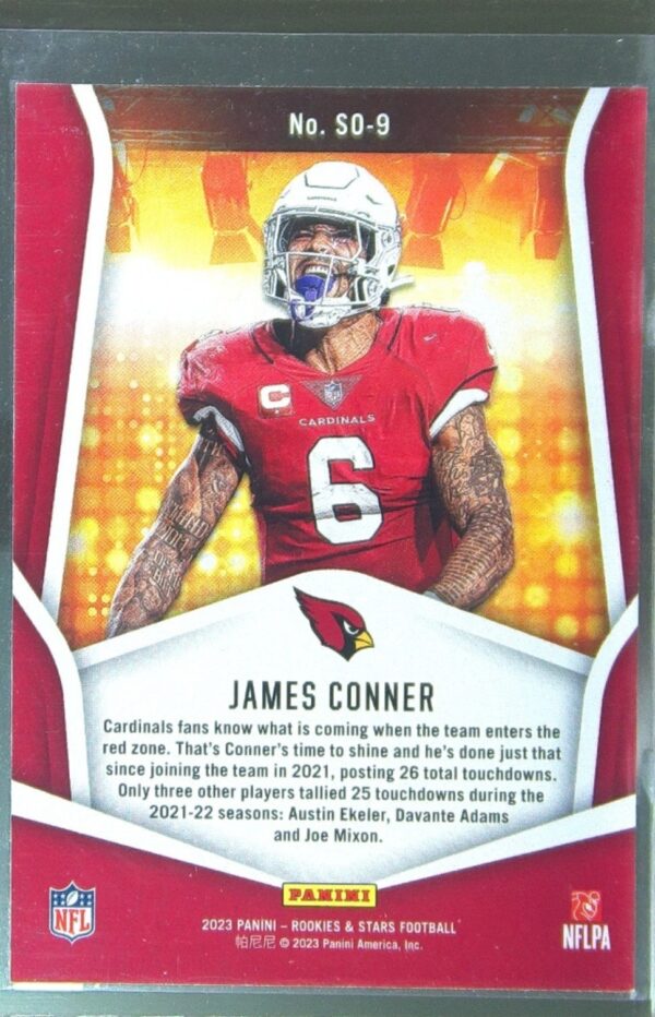 2023 Panini Rookies & Stars James Conner #SO-9 Cardinals Standing Ovation - Image 3