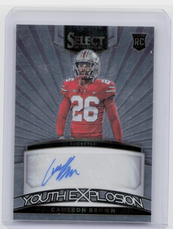 2023 Panini Select Draft Picks Cameron Brown AU #YS-CBR Buckeyes Youth Explosion