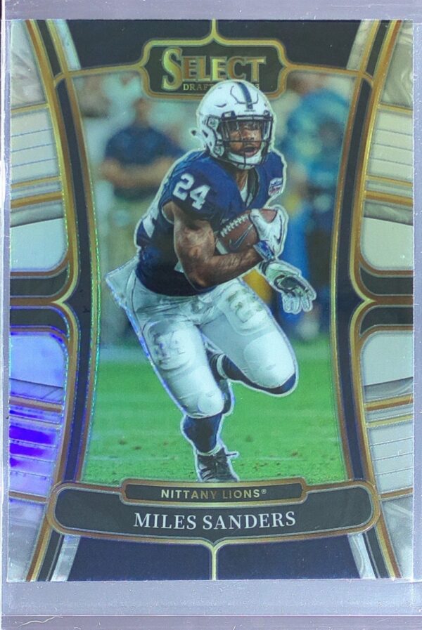 2023 Panini Select Draft Picks Miles Sanders Silver Prizm #40 Lions