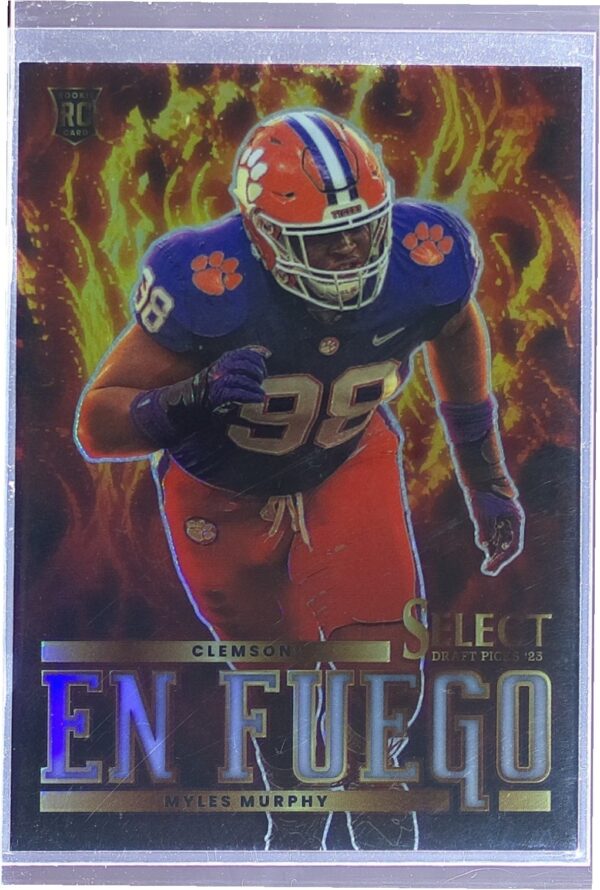 2023 Panini Select Draft Picks Myles Murphy RC #EF-MMU Tigers En Fuego Silver