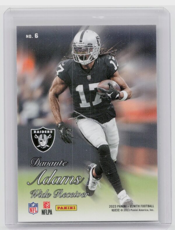 2023 Panini Zenith Davante Adams 1994 Pacific #6 Raiders - Image 3