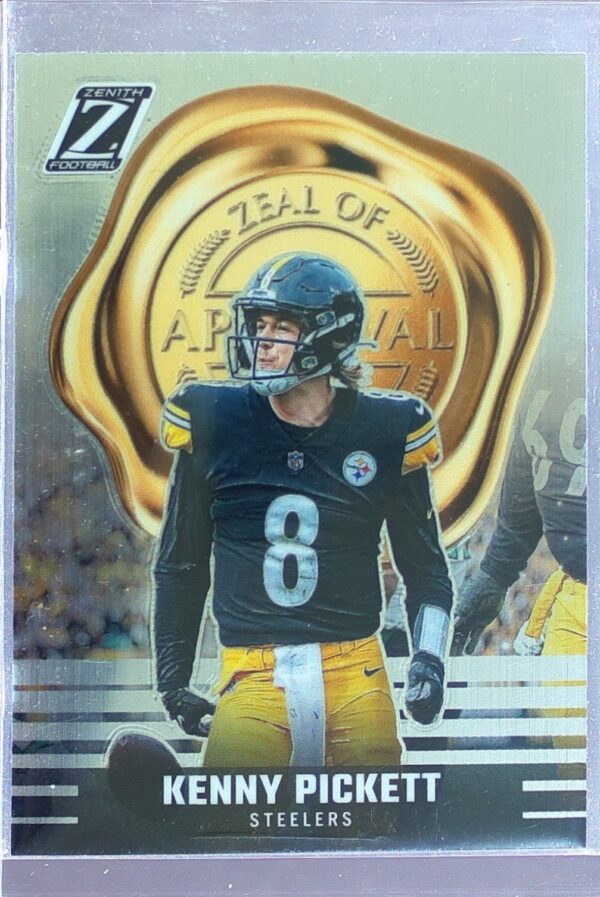 2023 Panini Zenith Kenny Pickett #8 Steelers Zeal of Approval