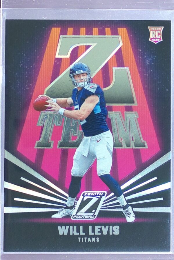 2023 Panini Zenith Will Levis RC #24 Titans Z Team