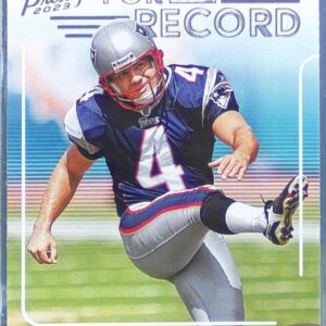 2023 Prestige Adam Vinatieri #18 Patriots For the Record