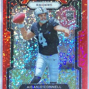 2023 Prizm Aidan O'Connell Red Sparkle RC #360 Raiders