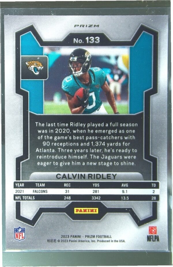 2023 Prizm Calvin Ridley Silver #133 Jaguars - Image 3