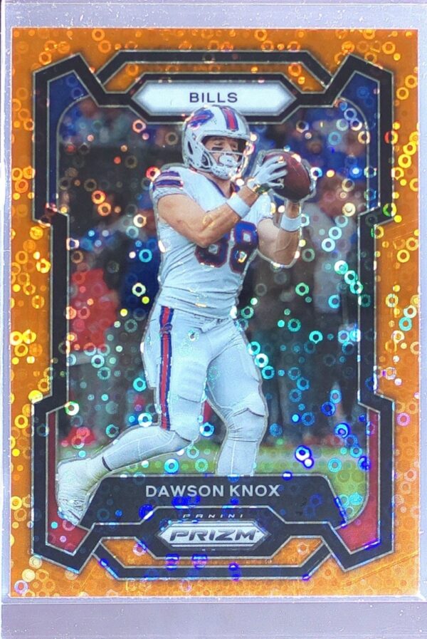 2023 Prizm Dawson Knox Orange Disco #28 Bills