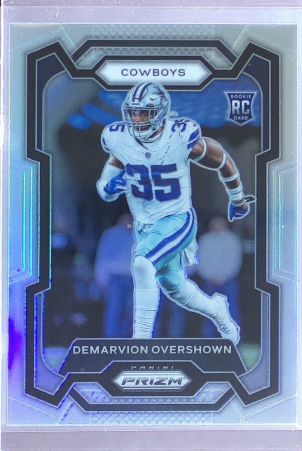 2023 Prizm Demarvion Overshown Silver RC #323 Cowboys