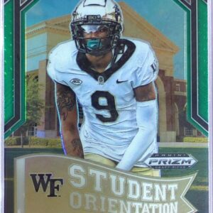2023 Prizm Draft Picks A.T. Perry RC #SO-12 Deacons Student Orientation Green