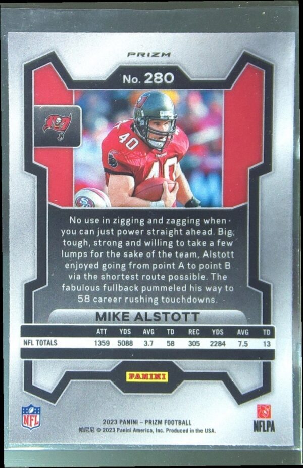 2023 Prizm Mike Alstott Green Wave #280 Buccaneers - Image 3
