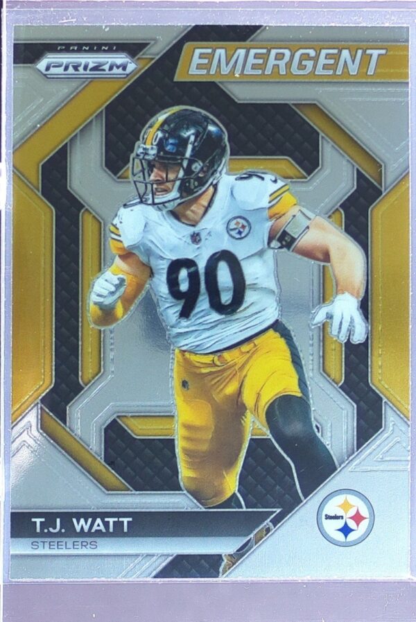 2023 Prizm T.J. Watt #H-17 Steelers Emergent