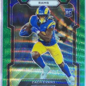 2023 Prizm Zach Evans Green Wave RC #359 Rams