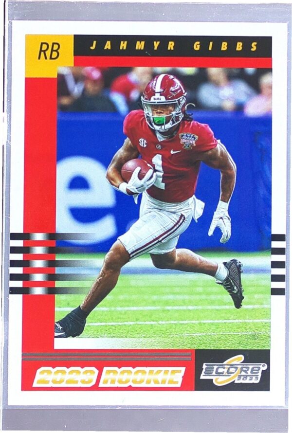 2023 Score Jahmyr Gibbs RC #9 Tide 2003 Throwback Rookies