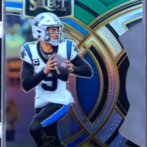2023 Select Bryce Young Green and Yellow Prizms Die Cuts RC #167 Panthers