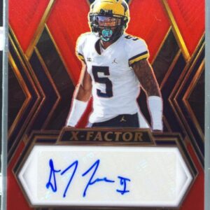 2023 Select Draft Picks DJ Turner RC #XS-DJT Wolverines X Factor Signatures Red