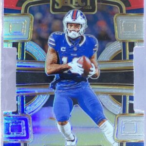 2023 Select Gabriel Davis Red and Yellow Prizms Die Cuts #11 Bills