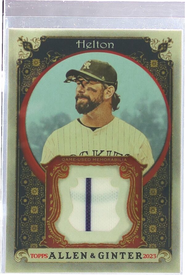 2023 Topps Allen & Ginter Todd Helton JSY #AGRB-TH Rockies Allen & Ginter Full