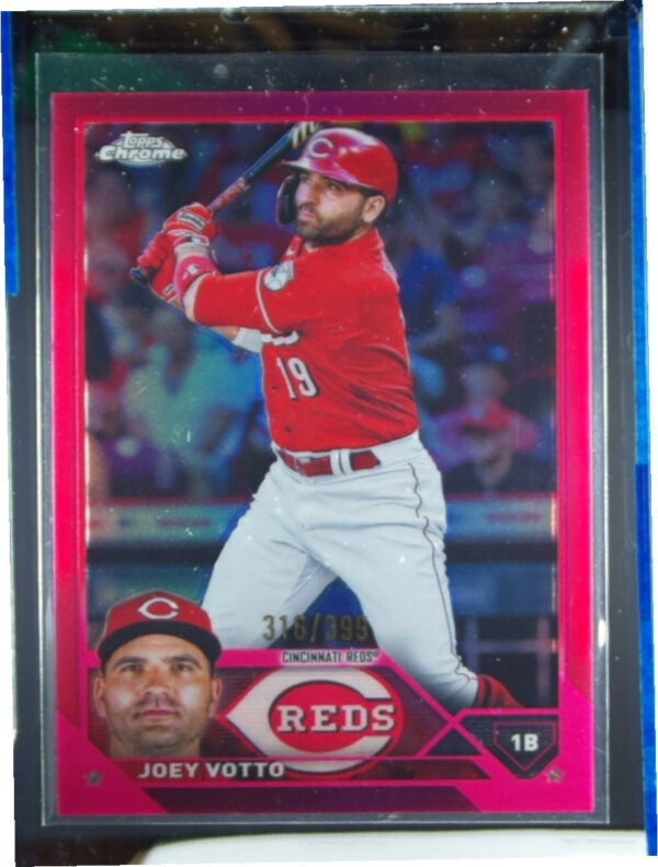 2023 Topps Chrome Joey Votto Pink Refractor #190 Reds