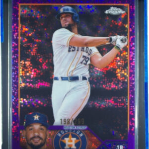 2023 Topps Chrome Jose Abreu Purple Speckle Refractor SN299 #41 Astros