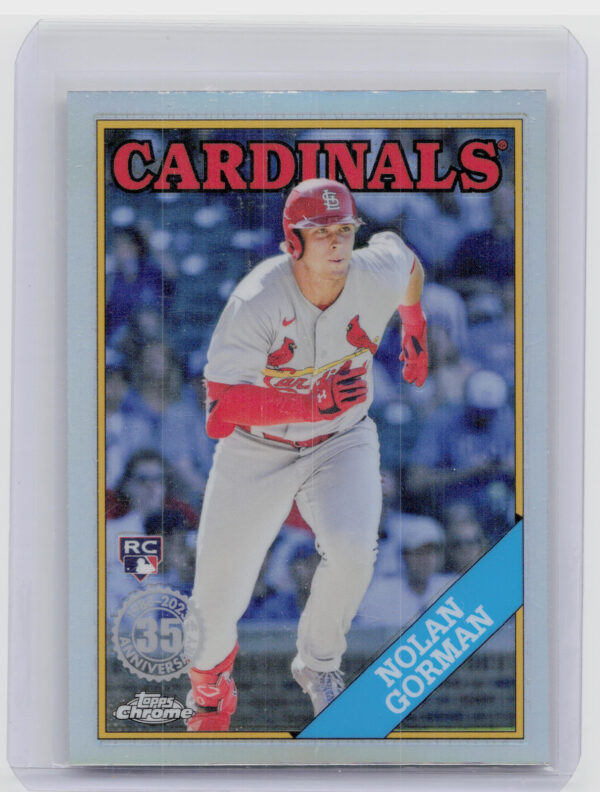 2023 Topps Chrome Nolan Gorman #88BC-18 Cardinals 1988 Topps Baseball