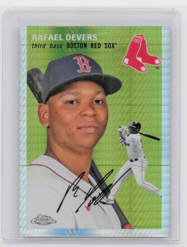 2023 Topps Chrome Platinum Anniversary Rafael Devers Prism Refractor #299 Sox