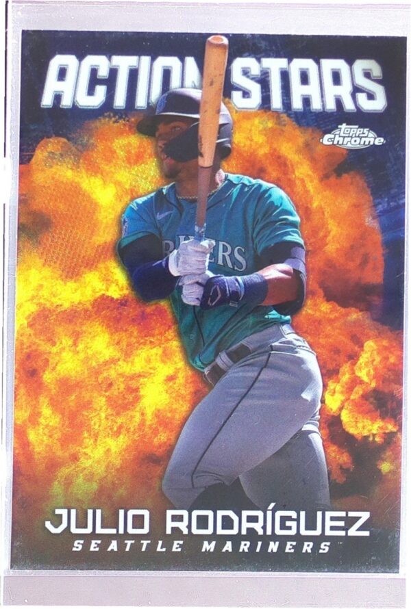 2023 Topps Chrome Update Julio Rodriguez #ASC-20 Mariners Action Stars