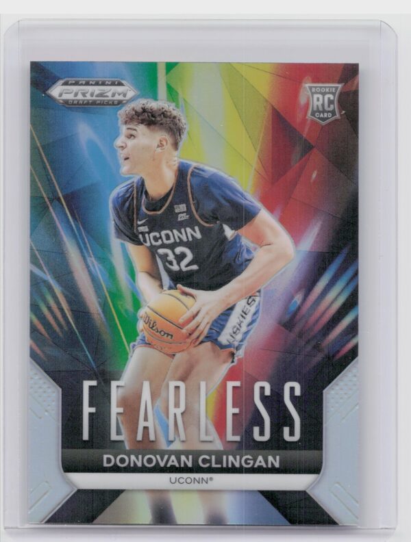 2024-25 Panini Prizm Draft Picks Donovan Clingan RC #23 Huskies Fearless