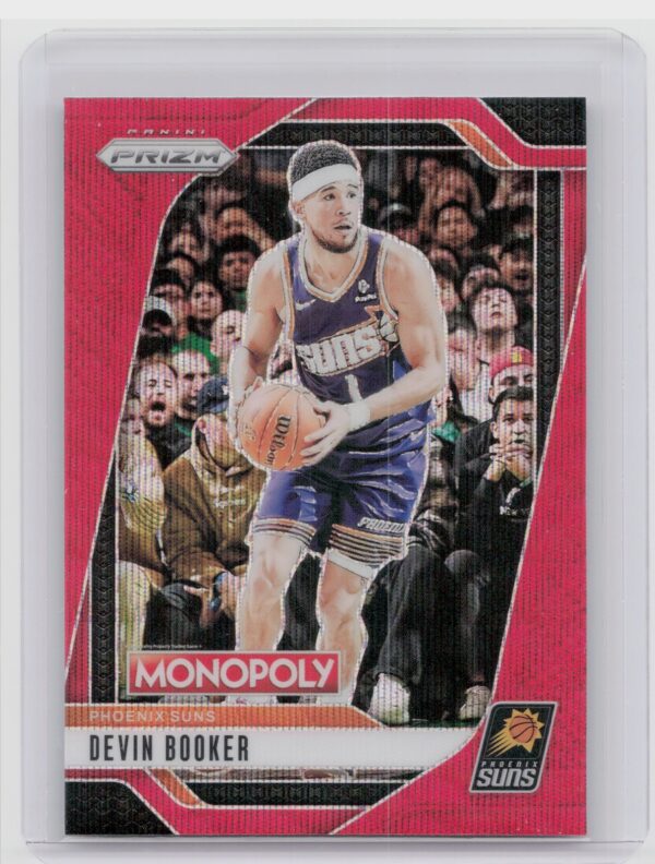 2024-25 Panini Prizm Monopoly Devin Booker Red Prizms #77 Suns