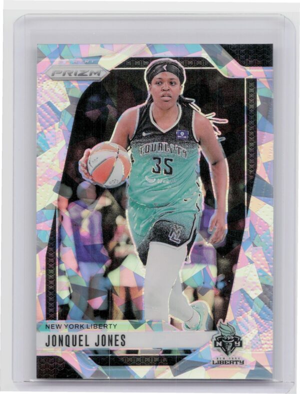 2024-25 Panini Prizm WNBA Jonquel Jones Ice Prizms #14 Liberty