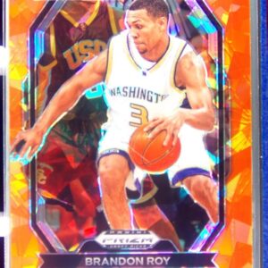 2024-25 Prizm Draft Picks Brandon Roy #4 Huskies All American Prizms Orange Ice