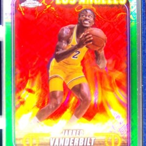 2024-25 Topps Chrome Jarred Vanderbilt Topps Green Refractor #27 Lakers