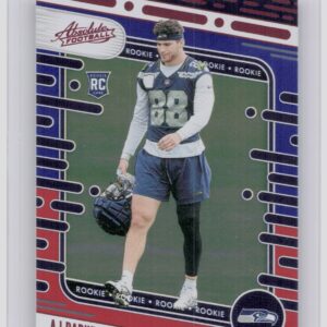 2024 Absolute AJ Barner Red and Blue RC 184 Seahawks