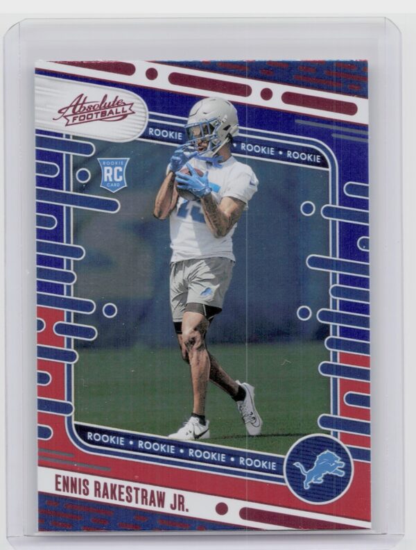 2024 Absolute Ennis Rakestraw Jr. Red and Blue RC #158 Lions