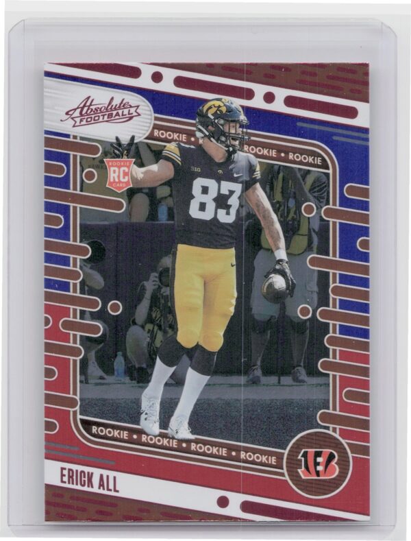 2024 Absolute Erick All Red and Blue RC 182 Bengals