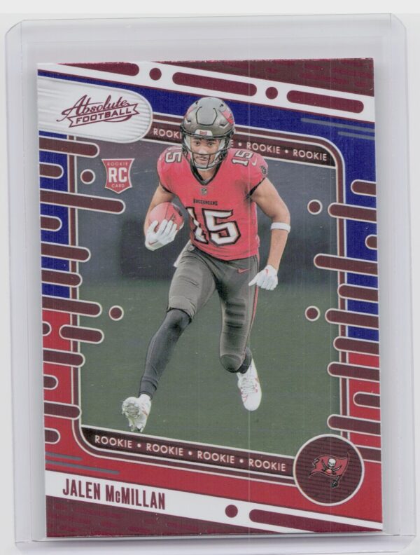 2024 Absolute Jalen McMillan Red and Blue RC 173 Buccaneers
