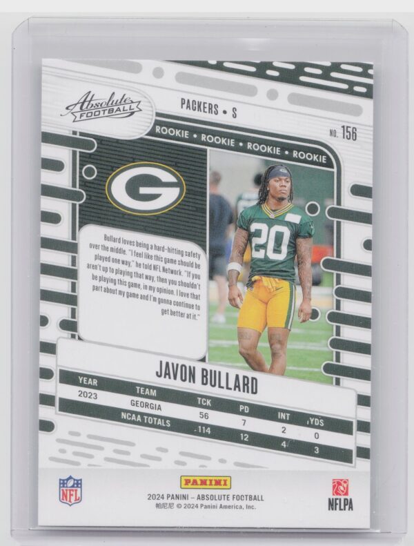 2024 Absolute Javon Bullard RC 156 Packers - Image 3