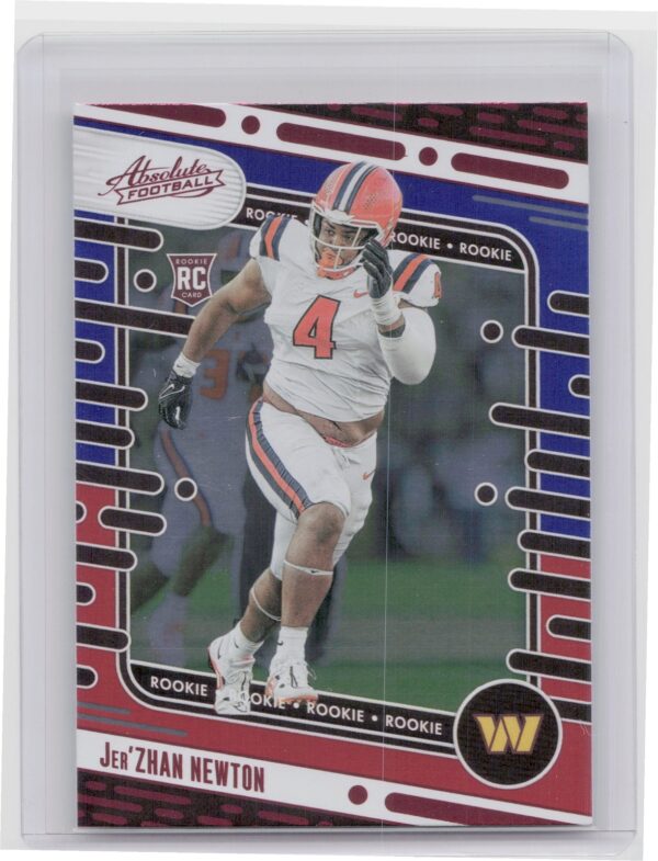 2024 Absolute Jer'Zhan Newton Red and Blue RC 136 Commanders