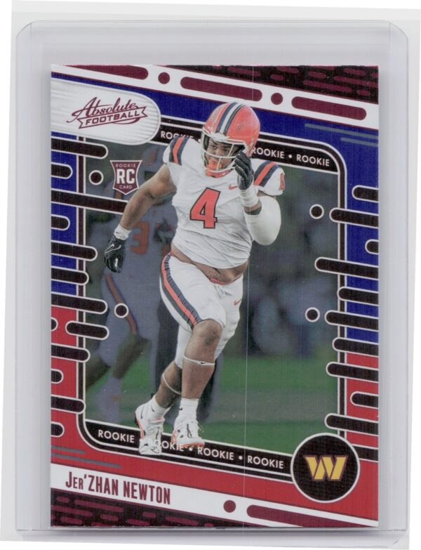 2024 Absolute Jer'Zhan Newton Red and Blue RC 136 Commanders