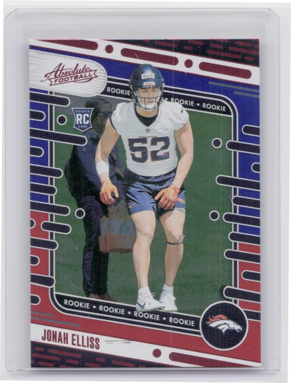 2024 Absolute Jonah Elliss Red and Blue RC 164 Broncos