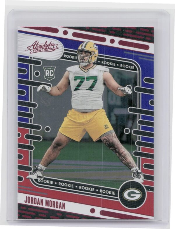 2024 Absolute Jordan Morgan Red and Blue RC 125 Packers