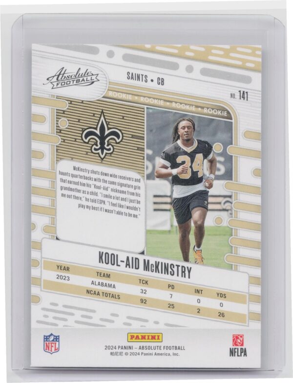 2024 Absolute Kool-Aid McKinstry Red and Blue RC #141 Saints - Image 3